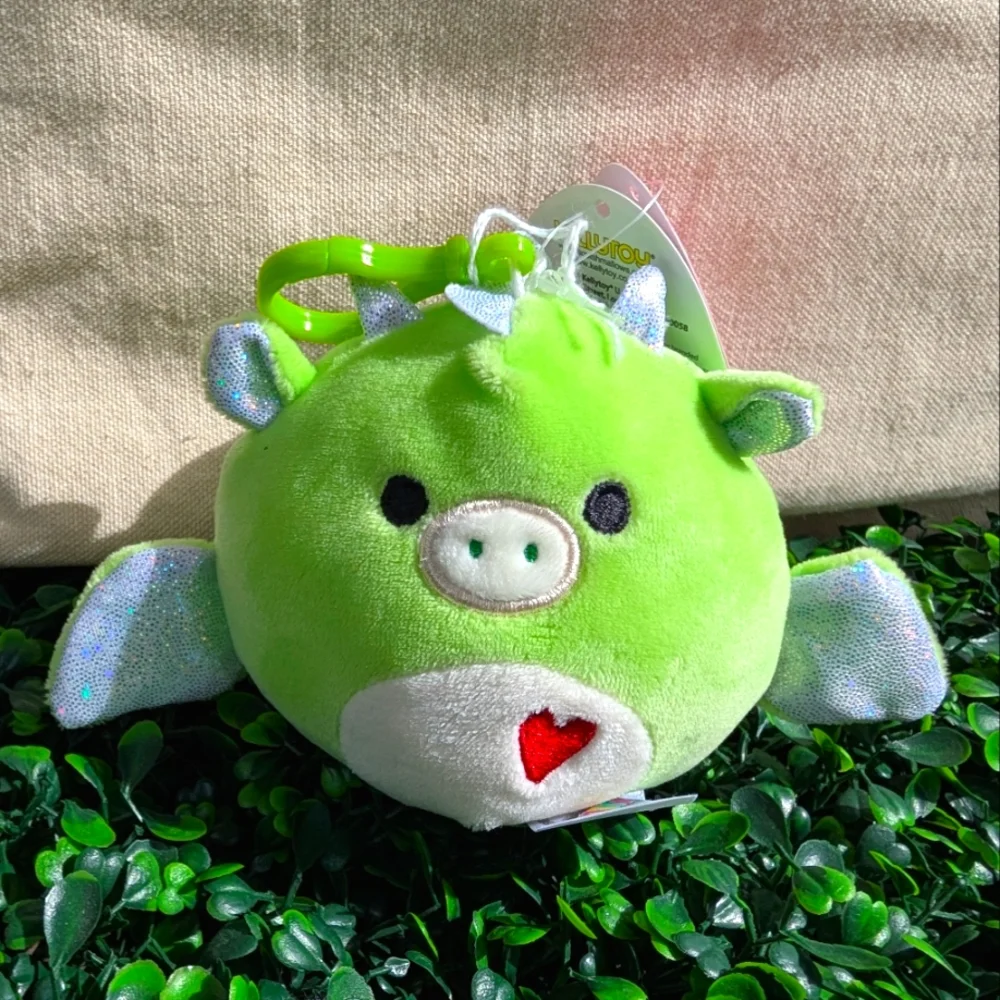 🆕 NWT - Squishmallows Desmund the Dragon Clip-On | Kellytoy Plush Keychain - Picture 2 of 8